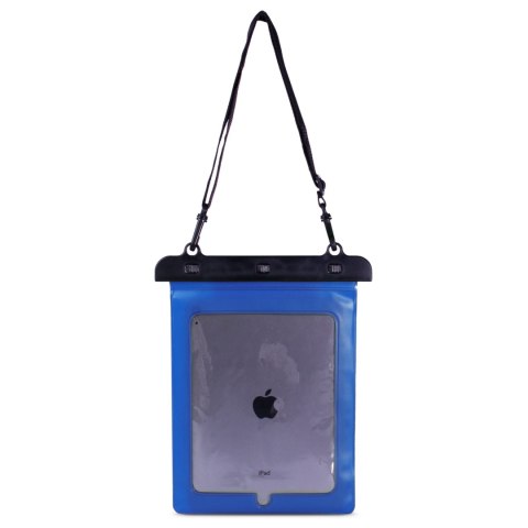 Etui wodoszczelne na tablet PVC z regulowanym paskiem Outdoor - niebieskie Etui wodoszczelne na tablet PVC z regulowanym paskiem Outdoor - niebieskie
