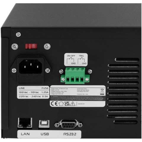 Obciążenie elektroniczne S-LS-119 programowalne 1500W 0-40A Obciążenie elektroniczne S-LS-119 programowalne 1500W 0-40A