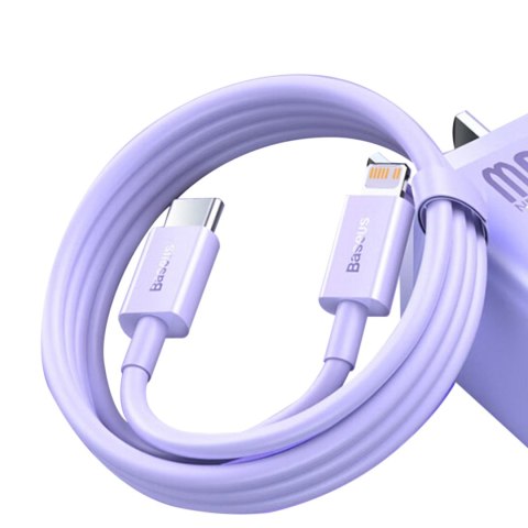Kabel do szybkiego ładowania iPhone USB-C - Lightning PD 20W 1m fioletowy Kabel do szybkiego ładowania iPhone USB-C - Lightning PD 20W 1m fioletowy