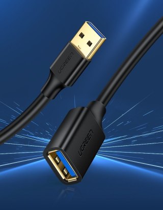 Przedłużacz kabla przewodu USB 3.0 1m czarny