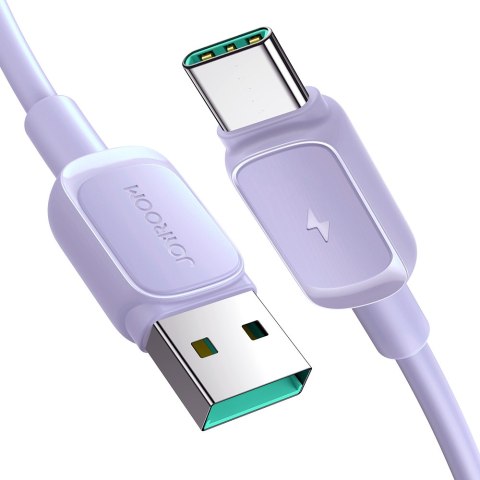 Kabel przewód USB-A - USB-C 3A 1.2m fioletowy Kabel przewód USB-A - USB-C 3A 1.2m fioletowy