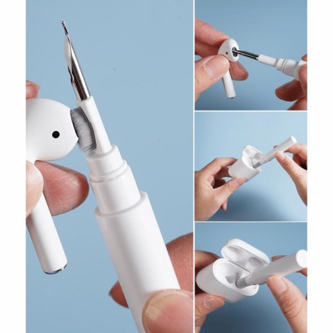 Zestaw do czyszczenia słuchawek AirPods biały Zestaw do czyszczenia słuchawek AirPods biały