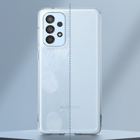 Etui pokrowiec z żelową ramką Galaxy A73 Fusion Matte półprzezroczysty Etui pokrowiec z żelową ramką Galaxy A73 Fusion Matte półprzezroczysty