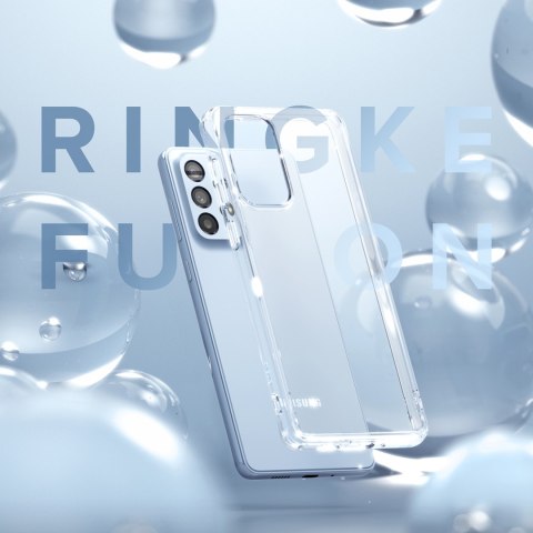 Etui pokrowiec z żelową ramką Galaxy A73 Fusion Matte półprzezroczysty Etui pokrowiec z żelową ramką Galaxy A73 Fusion Matte półprzezroczysty