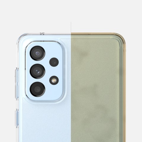 Etui pokrowiec z żelową ramką Galaxy A73 Fusion Matte półprzezroczysty Etui pokrowiec z żelową ramką Galaxy A73 Fusion Matte półprzezroczysty
