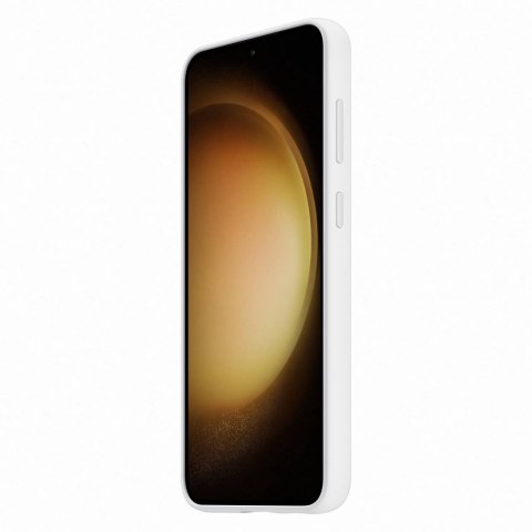 Etui silikonowy pokrowiec z paskiem na rękę Samsung Galaxy S23+ białe Etui silikonowy pokrowiec z paskiem na rękę Samsung Galaxy S23+ białe