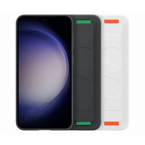 Etui silikonowy pokrowiec z paskiem na rękę Samsung Galaxy S23+ białe Etui silikonowy pokrowiec z paskiem na rękę Samsung Galaxy S23+ białe