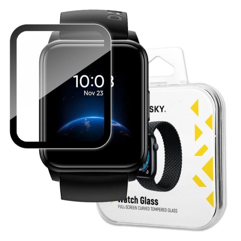 Hybrydowe szkło ochronne do Realme Watch 2 czarny Hybrydowe szkło ochronne do Realme Watch 2 czarny