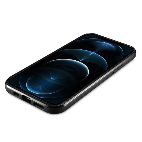 Etui pokryte naturalną skórą do iPhone 12 Pro Max Leather Oil Wax czarny