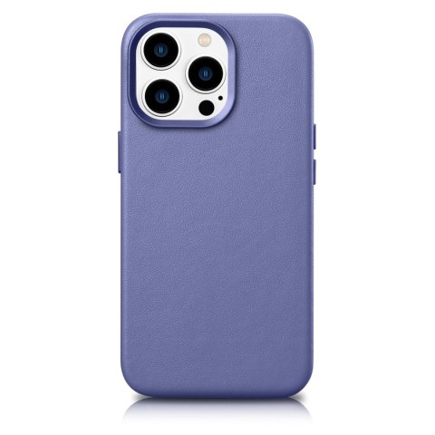 Pokrowiec etui z naturalnej skóry do iPhone 14 Pro Max MagSafe Case Leather jasno fioletowy Pokrowiec etui z naturalnej skóry do iPhone 14 Pro Max MagSafe Case Leather jasno fioletowy