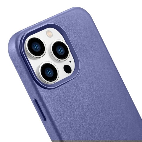 Pokrowiec etui z naturalnej skóry do iPhone 14 Pro Max MagSafe Case Leather jasno fioletowy Pokrowiec etui z naturalnej skóry do iPhone 14 Pro Max MagSafe Case Leather jasno fioletowy