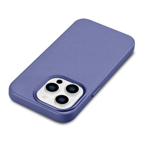 Pokrowiec etui z naturalnej skóry do iPhone 14 Pro Max MagSafe Case Leather jasno fioletowy Pokrowiec etui z naturalnej skóry do iPhone 14 Pro Max MagSafe Case Leather jasno fioletowy