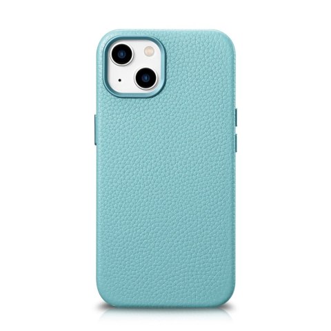 Skórzane etui iPhone 14 Plus magnetyczne z MagSafe Litchi Premium Leather Case zielony Skórzane etui iPhone 14 Plus magnetyczne z MagSafe Litchi Premium Leather Case zielony