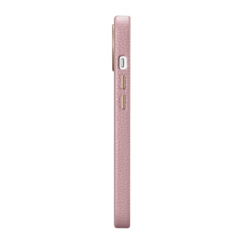 Skórzane etui iPhone 14 magnetyczne z MagSafe Litchi Premium Leather Case różowy Skórzane etui iPhone 14 magnetyczne z MagSafe Litchi Premium Leather Case różowy