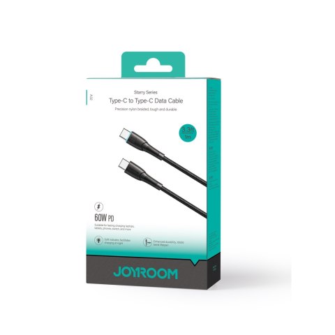 Kabel przewód Starry Series USB-C - USB-C 60W 1m czarny Kabel przewód Starry Series USB-C - USB-C 60W 1m czarny