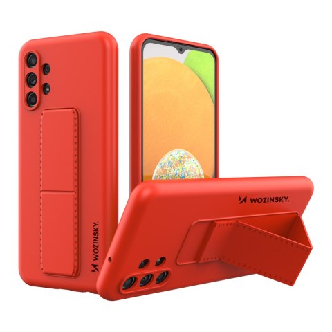 Silikonowe etui z podstawką etui Samsung Galaxy A13 5G Kickstand Case czerwone Silikonowe etui z podstawką etui Samsung Galaxy A13 5G Kickstand Case czerwone