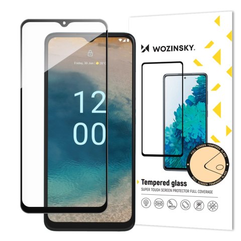 Szkło hartowane 9H na cały ekran Nokia G22 z czarną ramką Szkło hartowane 9H na cały ekran Nokia G22 z czarną ramką