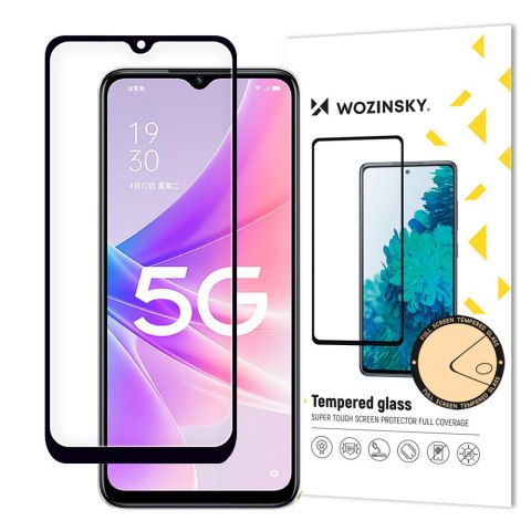 Szkło hartowane 9H na cały ekran Oppo A77 4G / A57 4G / A57s / A57e z ramką Case Friendly czarny Szkło hartowane 9H na cały ekran Oppo A77 4G / A57 4G / A57s / A57e z ramką Case Friendly czarny