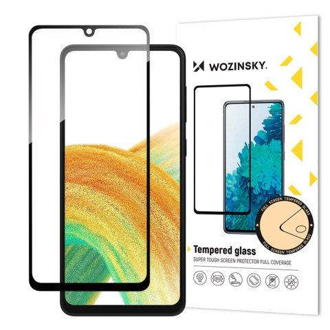 Szkło hartowane 9H na cały ekran Samsung Galaxy A34 5G z czarną ramką Full Glue Szkło hartowane 9H na cały ekran Samsung Galaxy A34 5G z czarną ramką Full Glue