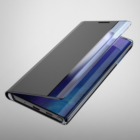 Etui pokrowiec do Samsung S24 z magnetyczą klapką New Sleep View Case czarne Etui pokrowiec do Samsung S24 z magnetyczą klapką New Sleep View Case czarne