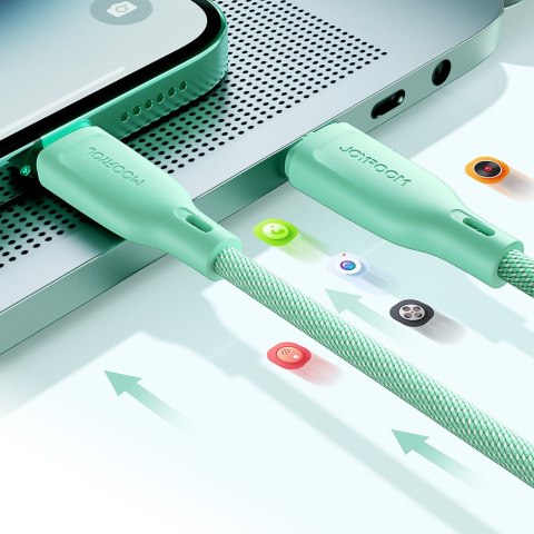 Kabel przewód USB-C 60W szybki transfer Multi-Color Series 1m czarny Kabel przewód USB-C 60W szybki transfer Multi-Color Series 1m czarny