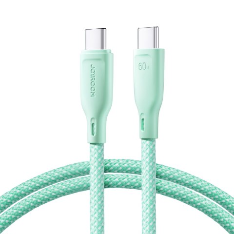 Kabel przewód USB-C 60W szybki transfer Multi-Color Series 1m zielony Kabel przewód USB-C 60W szybki transfer Multi-Color Series 1m zielony