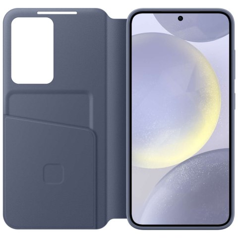 Oryginalne etui pokrowiec do Samsung Galaxy S24 kieszeń na kartę Smart View Wallet fioletowe Oryginalne etui pokrowiec do Samsung Galaxy S24 kieszeń na kartę Smart View Wallet fioletowe
