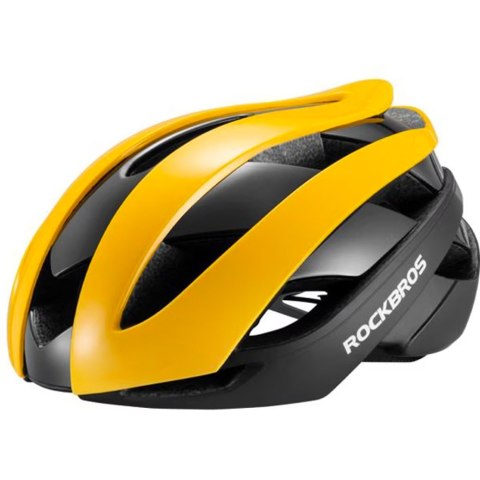 Kask rowerowy uniwersalny regulowany rozmiar M czarno-żółty Kask rowerowy uniwersalny regulowany rozmiar M czarno-żółty