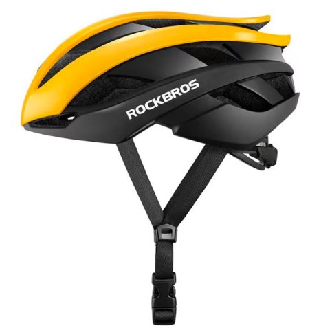 Kask rowerowy uniwersalny regulowany rozmiar M czarno-żółty Kask rowerowy uniwersalny regulowany rozmiar M czarno-żółty