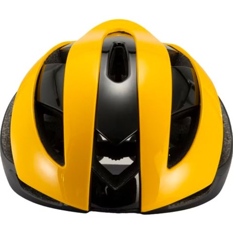 Kask rowerowy uniwersalny regulowany rozmiar M czarno-żółty Kask rowerowy uniwersalny regulowany rozmiar M czarno-żółty