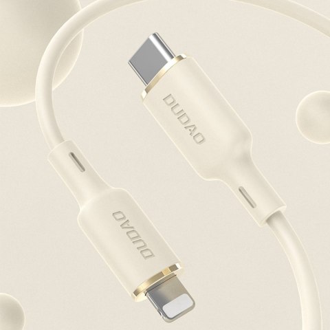 Kabel przewód wzmacniany SR do iPhone USB-C - Lightning 30W 1m beżowy Kabel przewód wzmacniany SR do iPhone USB-C - Lightning 30W 1m beżowy