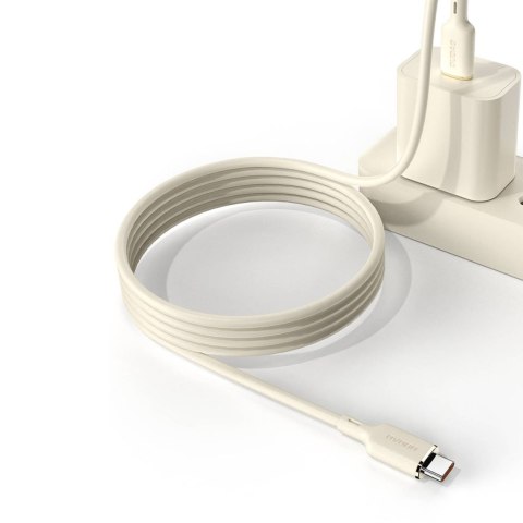 Kabel przewód wzmacniany SR do iPhone USB-C - Lightning 30W 1m beżowy Kabel przewód wzmacniany SR do iPhone USB-C - Lightning 30W 1m beżowy