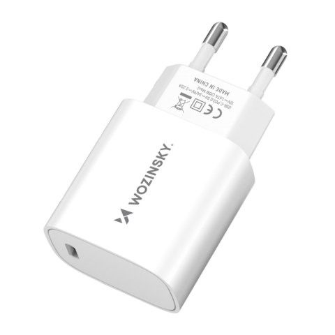 Ładowarka sieciowa 20W USB-C 100-240V biała Ładowarka sieciowa 20W USB-C 100-240V biała