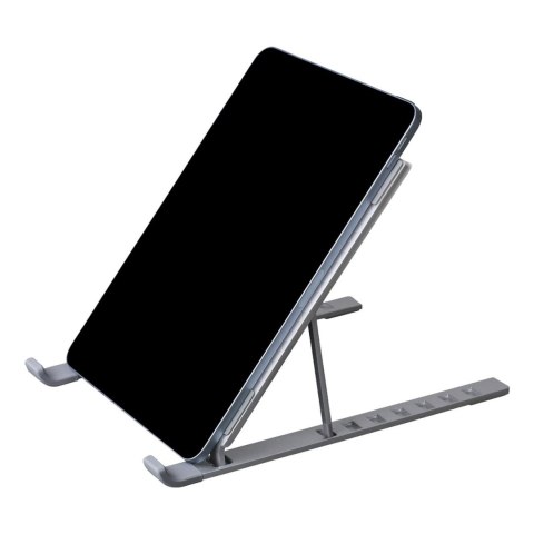 Podstawka Blanc stojak pod laptopa tablet ergonomiczna składana srebrna Podstawka Blanc stojak pod laptopa tablet ergonomiczna składana srebrna