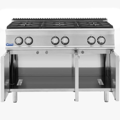 Kuchenka gazowa 6 palnikowa z szafką propan / LPG / gaz ziemny 21.6 kW