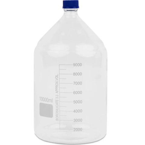 Butelka laboratoryjna ze szkła borokrzemowego 3.3 10 l Butelka laboratoryjna ze szkła borokrzemowego 3.3 10 l