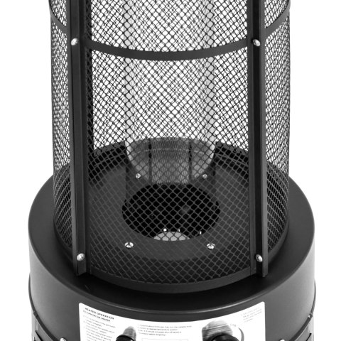 Lampa grzewcza promiennik ciepła gazowy tarasowy 11 kW 1845 mm - czarny Lampa grzewcza promiennik ciepła gazowy tarasowy 11 kW 1845 mm - czarny