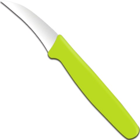 Nóż do obierania z wygiętym ostrzem 158 mm - zielony Nóż do obierania z wygiętym ostrzem 158 mm - zielony