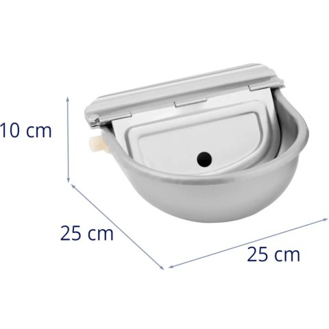 Poidło dla bydła koni stalowe z przyłączem wody 2.5 l - zestaw 2 szt. Poidło dla bydła koni stalowe z przyłączem wody 2.5 l - zestaw 2 szt.
