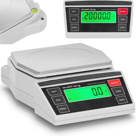 Waga laboratoryjna jubilerska precyzyjna LCD 2-20000g / 0.1 g Waga laboratoryjna jubilerska precyzyjna LCD 2-20000g / 0.1 g