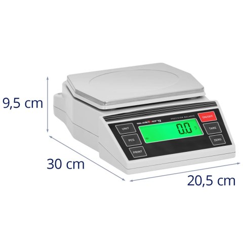 Waga laboratoryjna jubilerska precyzyjna LCD 2-20000g / 0.1 g Waga laboratoryjna jubilerska precyzyjna LCD 2-20000g / 0.1 g
