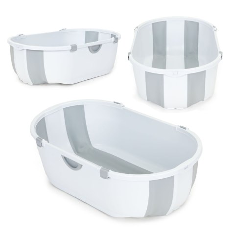 Wanienka dla dzieci wanna turystyczna składana odpływ szara ECOTOYS Wanienka dla dzieci wanna turystyczna składana odpływ szara ECOTOYS