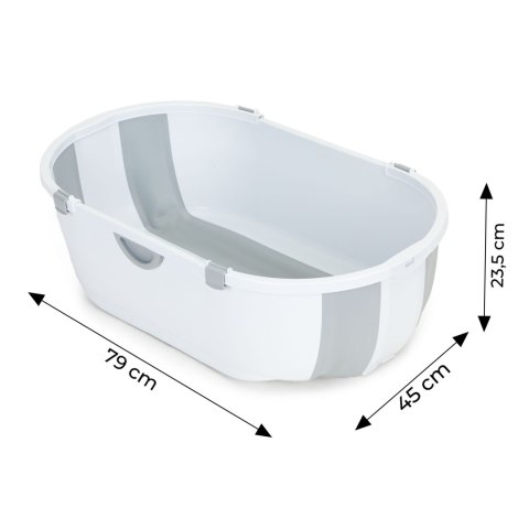 Wanienka dla dzieci wanna turystyczna składana odpływ szara ECOTOYS Wanienka dla dzieci wanna turystyczna składana odpływ szara ECOTOYS
