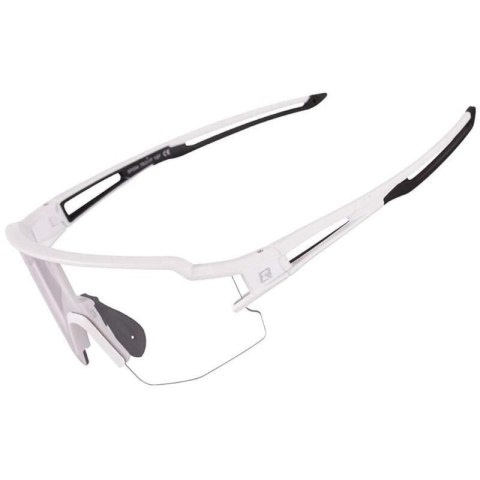 Okulary rowerowe fotochromowe z filtrami UV 400 UVA i UVB białe Okulary rowerowe fotochromowe z filtrami UV 400 UVA i UVB białe