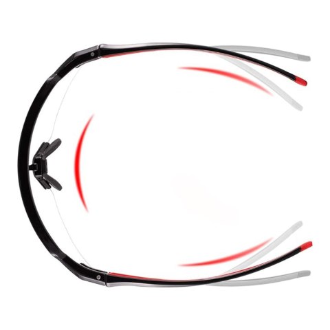 Okulary rowerowe fotochromowe z filtrami UV 400 UVA i UVB czarno-czerwone Okulary rowerowe fotochromowe z filtrami UV 400 UVA i UVB czarno-czerwone