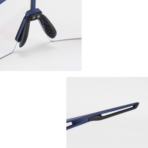 Okulary rowerowe fotochromowe z filtrami UV 400 UVA i UVB niebieskie Okulary rowerowe fotochromowe z filtrami UV 400 UVA i UVB niebieskie