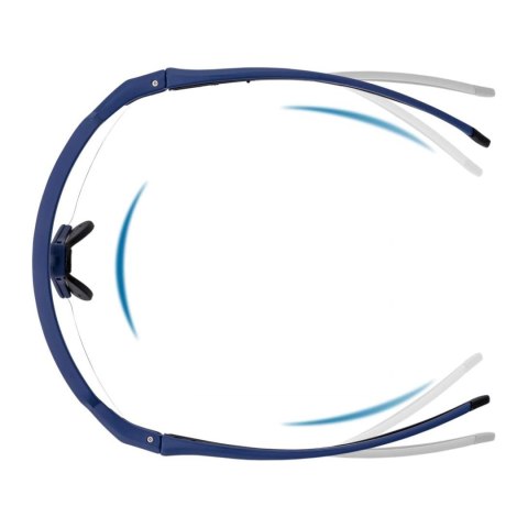 Okulary rowerowe fotochromowe z filtrami UV 400 UVA i UVB niebieskie Okulary rowerowe fotochromowe z filtrami UV 400 UVA i UVB niebieskie