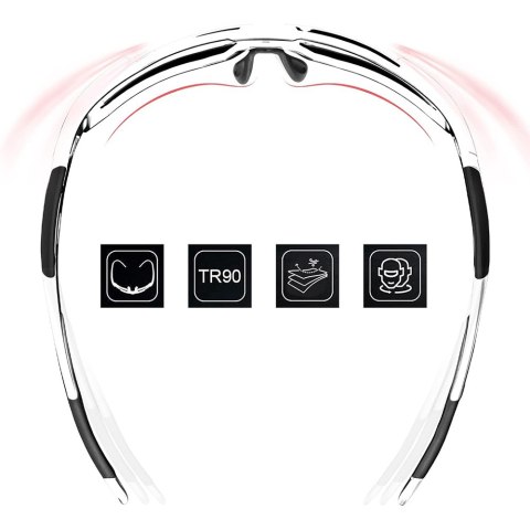 Okulary rowerowe z polaryzacją i filtrem UV 400 niebieskie Okulary rowerowe z polaryzacją i filtrem UV 400 niebieskie