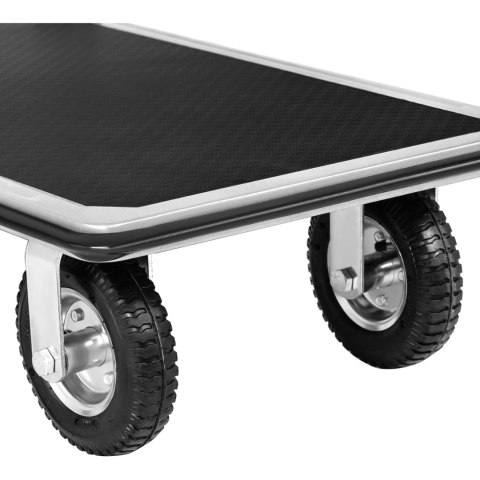 Wózek platformowy magazynowy ręczny składany 1 burta do 300 kg 80 x 60 cm Wózek platformowy magazynowy ręczny składany 1 burta do 300 kg 80 x 60 cm