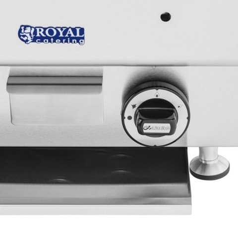 Grill lawowy na gaz ziemny ryflowany 50 x 27 cm 7200 W Grill lawowy na gaz ziemny ryflowany 50 x 27 cm 7200 W